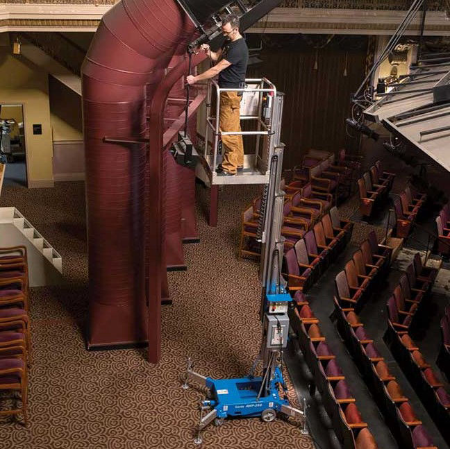 25’ Pusharound Vertical Mast Lift (Genie AWP-25S)