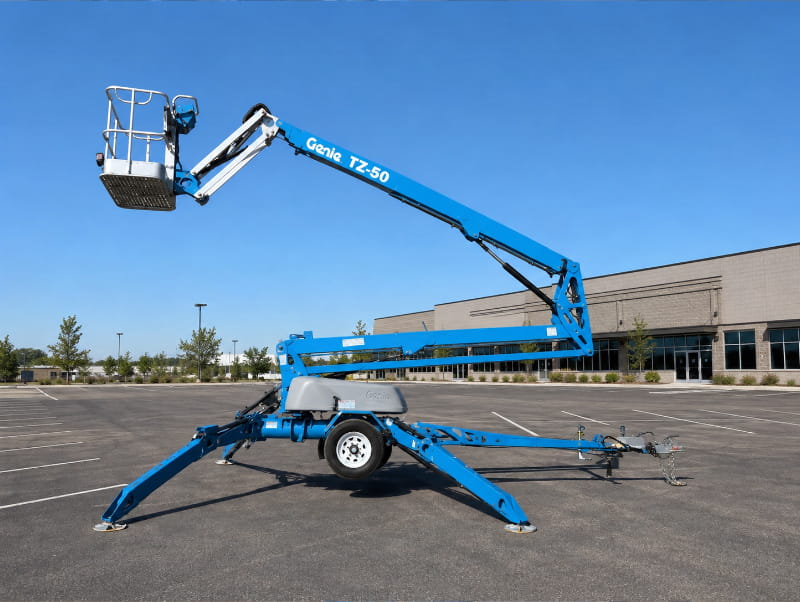Boom with outriggers