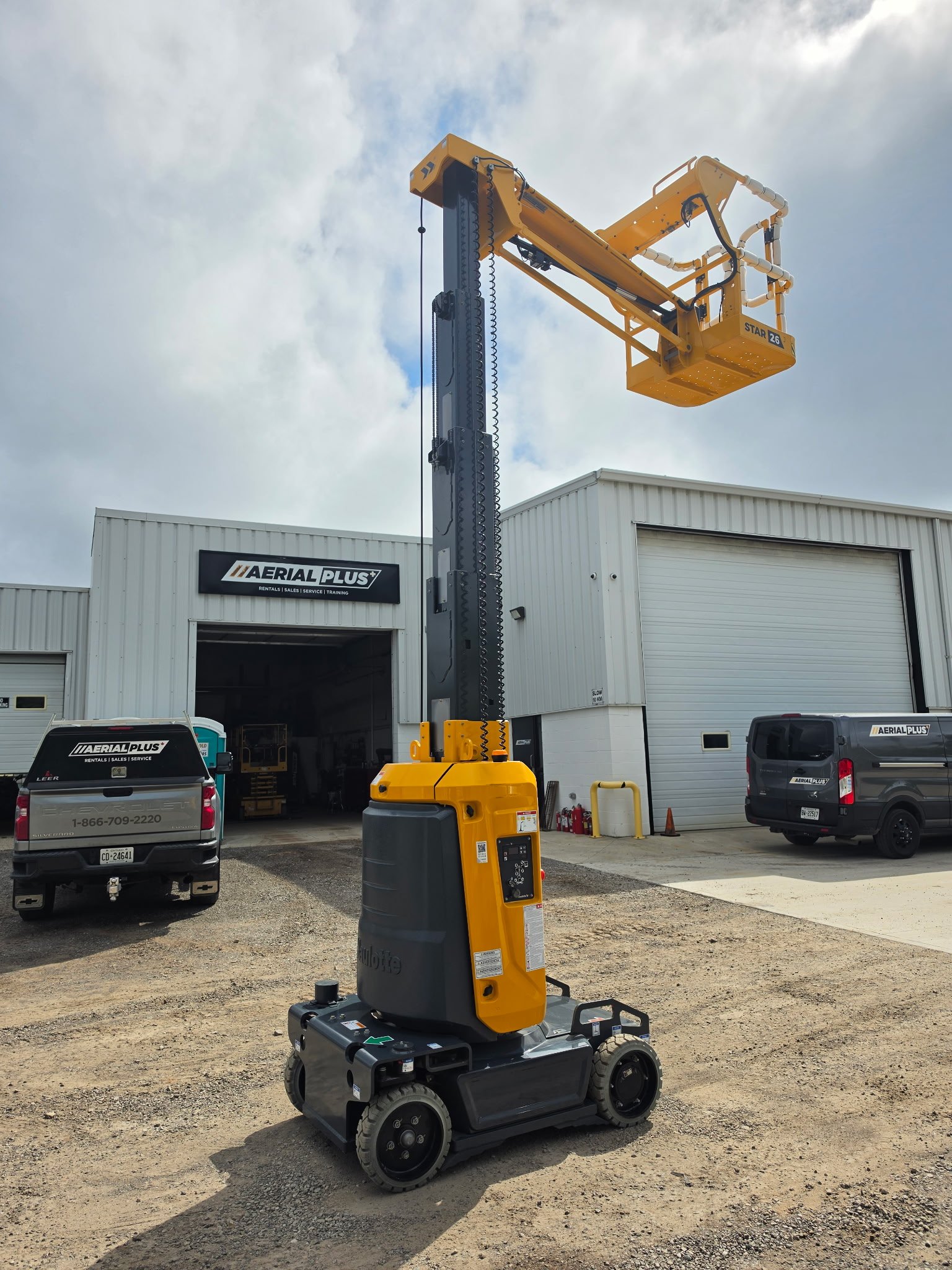 Haulotte Star26 electric boom lift available from Aerial Plus